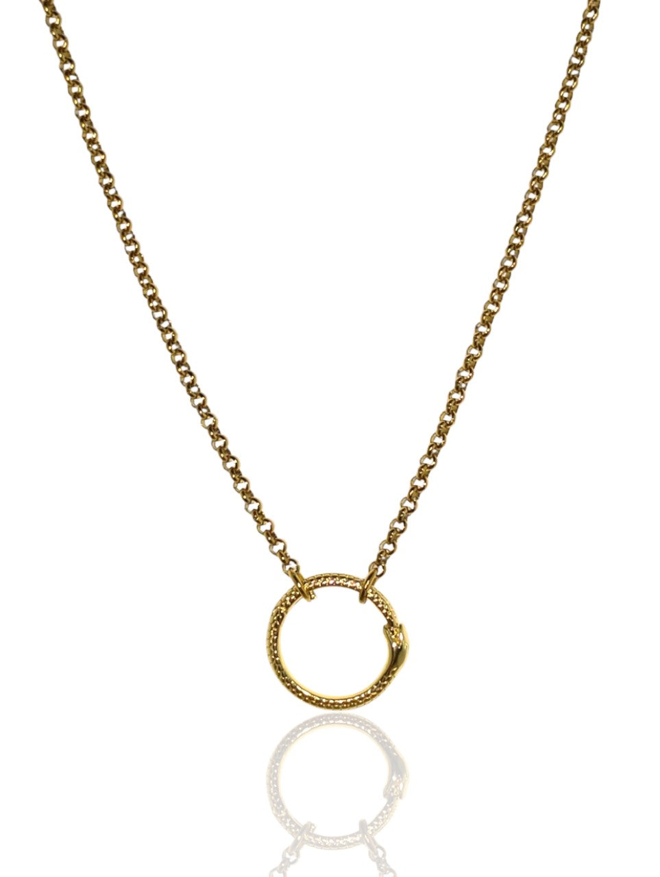 The Ouroboros Necklace - 28'' Chain