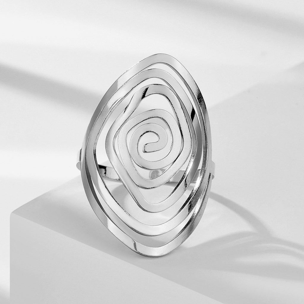 Silver Sacred Spiral Ring