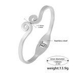 Silver Sacred Spiral Bracelet